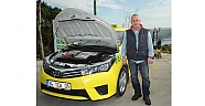 DMA Taksi günde 150 TL’lik yakıt yerine  12 TL’lik elektrikle yol alıyor