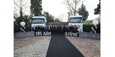 Mercedes-Benz Türk Sertel Lojistik’e 185 adet Actros teslim etti
