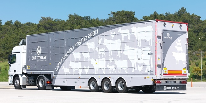 Türkiye’de üretilen ilk ve tek Canlı Hayvan Taşıma Aracı yine OKT TRAILER’ den…