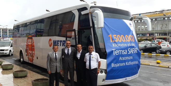 1.5 milyon km yol yapan Safir kaptanına Temsa’dan ödül