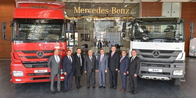 Hazır Beton sektörüne 145 adet yepyeni  Mercedes-Benz kamyon