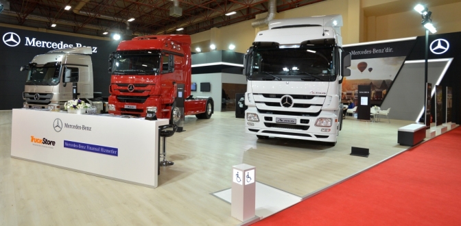 Mercedes-Benz çekicileri Logitrans Fuarı’nda, lojistik sektörünün yanında..