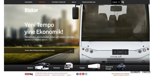 Otokar’ın yeni web sitesi yayında