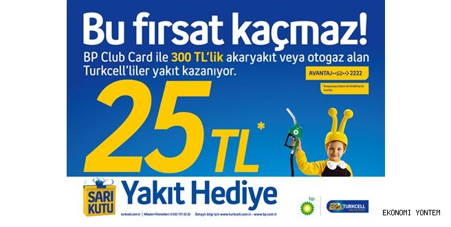 Sarı Kutu ile BP’den 25 TL hediye