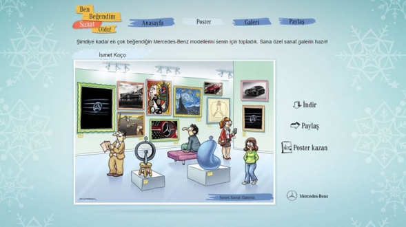 Mercedes-Benz Türkiye Facebook sayfasına yeni uygulama: “Ben Beğendim Sanat Oldu”