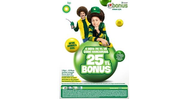 BP ve Bonus’tan 25 TL bonus hediye!