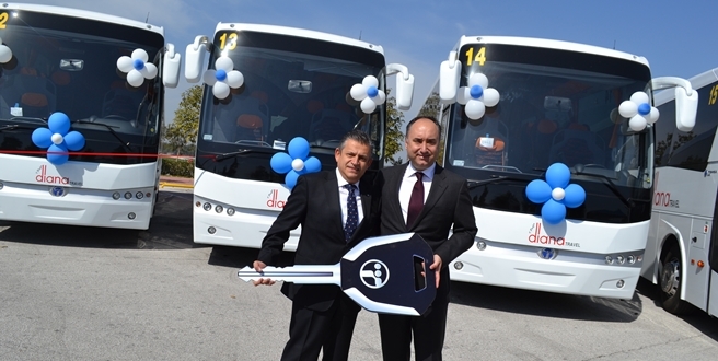 Temsa, Diana Travel Turizm’e 18 Safir teslimatı yaptı