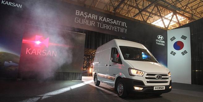 KARSAN ve HYUNDAI İŞBİRLİĞİ İLE H350 HAFİF TİCARİ ARAÇLARI YOLDA..