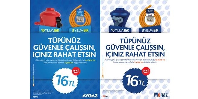 AYGAZ VE MOGAZ’DA  GÜVENLİK VE İNDİRİM BİR ARADA