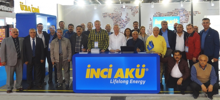 İnci Akü, Bayileri ile birlikte Paris Equip Auto fuarında!