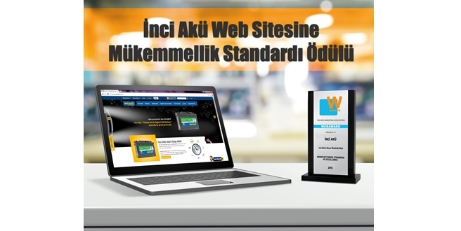 İnci Akü web sitesine Mükemmellik Standardı ödülü