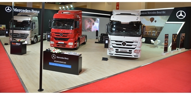 Mercedes-Benz Türk Logitrans Fuarı’nda Actros ve Axor çekicileri sergiliyor