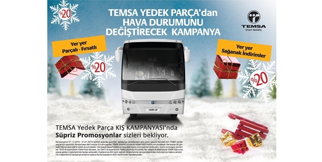 TEMSA Yedek Parça Kış Kampanyası’nı sunar
