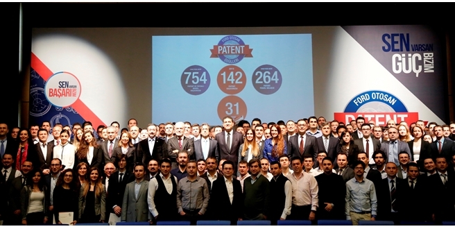 Ford Otosan, yenilikçi fikirleriyle patent başvurusu yapan çalışanlarını ödüllendirdi