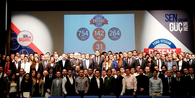 Ford Otosan, yenilikçi fikirleriyle patent başvurusu yapan çalışanlarını ödüllendirdi