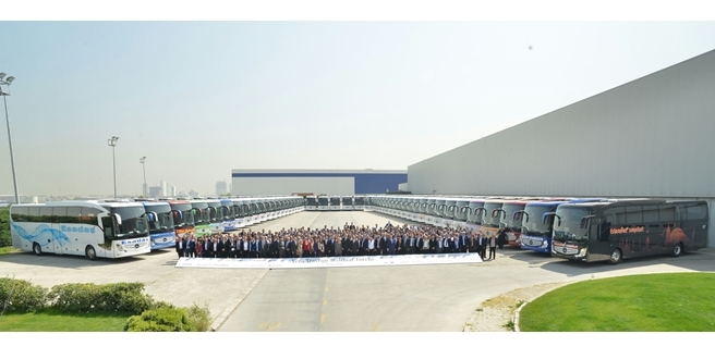 50 adet yeni Mercedes-Benz Travego yollara çıkıyor..