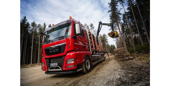 MAN KWF-Expo 2016’da Kereste sanayi ve ormancılık için geliştirdiği kamyonları sergiledi.