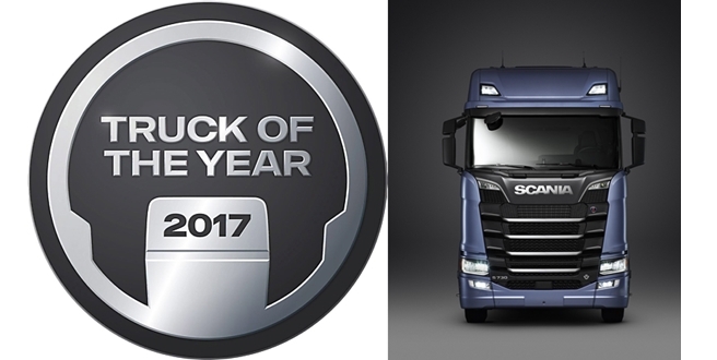 SCANIA’NIN YENİ UZUN YOL SERİSİ “2017 YILIN KAMYONU” SEÇİLDİ