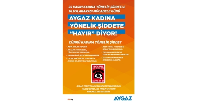 Aygaz’dan Kadına Şiddete Hayır Manifestosu