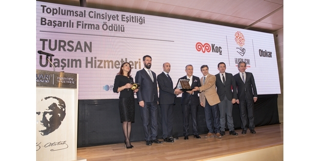 Toplumsal Cinsiyet Eşitliği Ödülü’nün  üçüncü sahibi TURSAN oldu