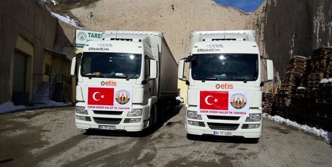 ‘Etis Lojistik’, savaş mağdurları için yardım tırlarını ücretsiz taşıdı..