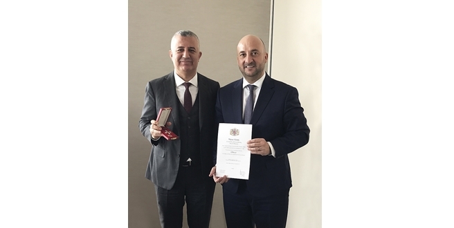 Mars Logistics Yönetim Kurulu Başkanı Garip Sahillioğlu’na Lüksemburg’tan Liyakat Nişanı