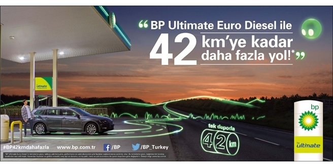 BP Ultimate Euro Diesel ile tek depoyla 42 km’ye kadar daha fazla yol