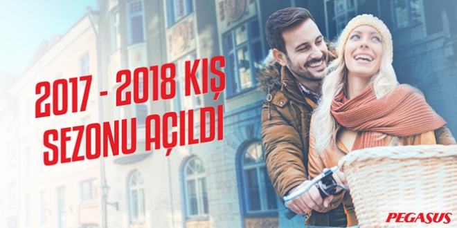 Pegasus, 2017-2018 kış sezonunu 29,99 TL’den başlayan fiyatlarla satışa açıyor!