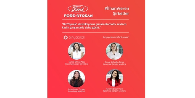 Ford Otosanlı kadınların ilham veren kariyer hikayeleri BinYaprak’ta