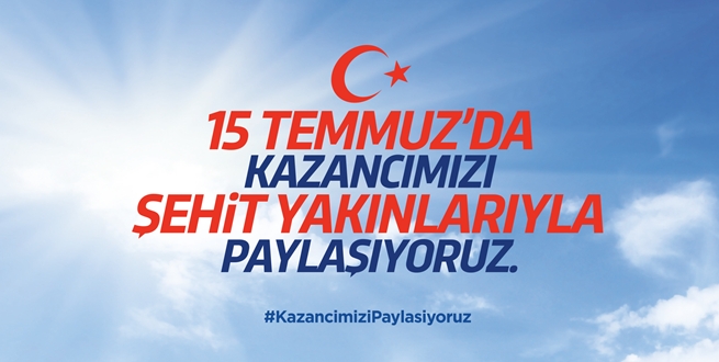 KADOİL, KAZANCINI 15 TEMMUZ ŞEHİT AİLELERİYLE PAYLAŞIYOR