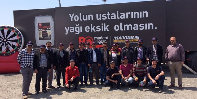 PETROL OFİSİ MAXIMUS TIRI  AĞIR VASITA SÜRÜCÜLERİ İLE BULUŞTU