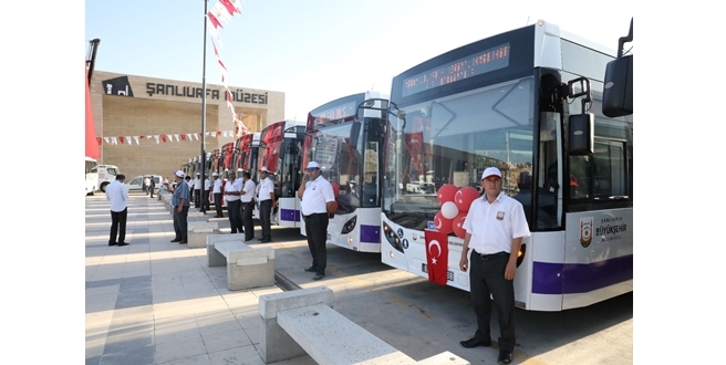 ŞANLIURFA KENTİÇİ ULAŞIM FİLOSUNA 62 ADET TEMSA OTOBÜS KATTI