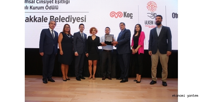 Toplumsal Cinsiyet Eşitliği Ödülü’nün sahibi Çanakkale Belediyesi..