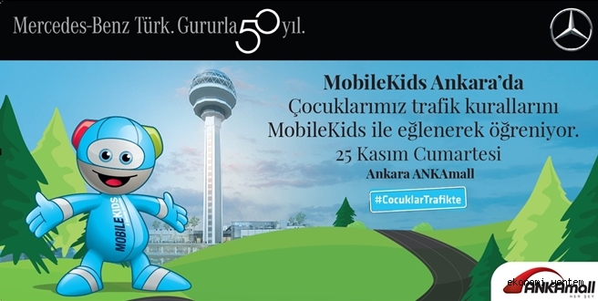 Mercedes-Benz Türk “Çocuklar Trafikte” Sloganıyla MobilKids Trafik Eğitim Projesini destekliyor