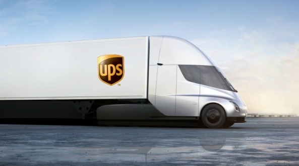 UPS, 125 TESLA ELEKTRİKLİ TIRIN ÖN SİPARİŞİNİ VERİYOR