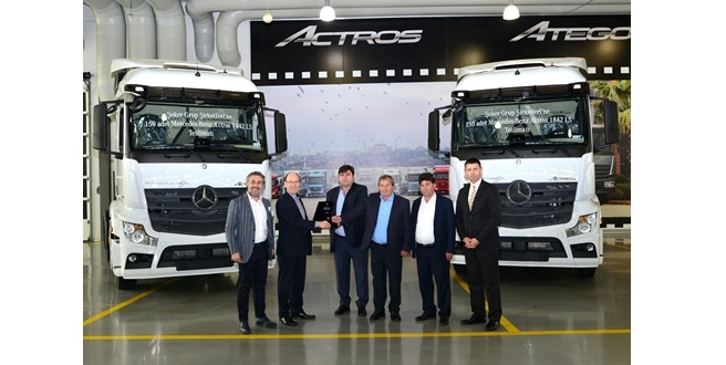 414 adet  Mercedes-Benz Yıldızlı kamyon ve çekici  daha yollara çıktı