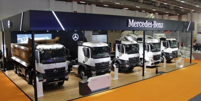 Mercedes-Benz Türk, Aksaray üretimi Arocs araçlarıyla Beton İzmir 2018 Fuarı’nda
