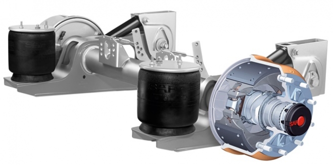 SAF-HOLLAND’ın yeni ürünü: ağırlık tasarrufu sunan kampana   frenli hafif aks