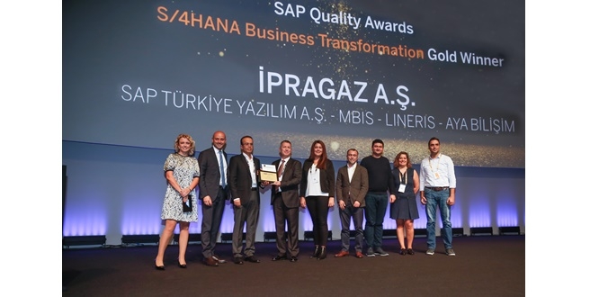 İpragaz Dijital Dönüşüm projesine “SAP Quality Awards 2018”de 1.’lik ödülü
