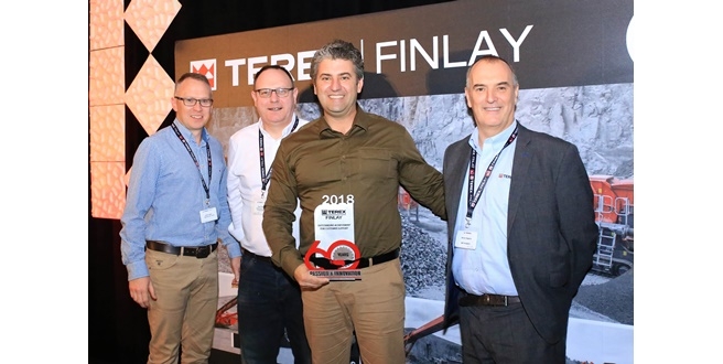 Temsa İş Makinaları’na Terex Finlay’den “En Başarılı Müşteri Desteği” Ödülü