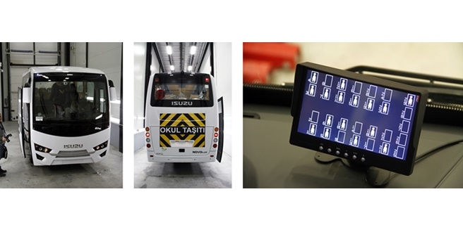 Yeni okul servisi yönetmeliğine uygun fabrika çıkışlı ilk midibüs Isuzu Novo oldu