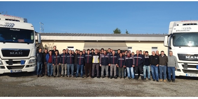 Alışan Lojistik ekibine dijital takograf, ekonomik ve güvenli sürüş eğitimi verildi