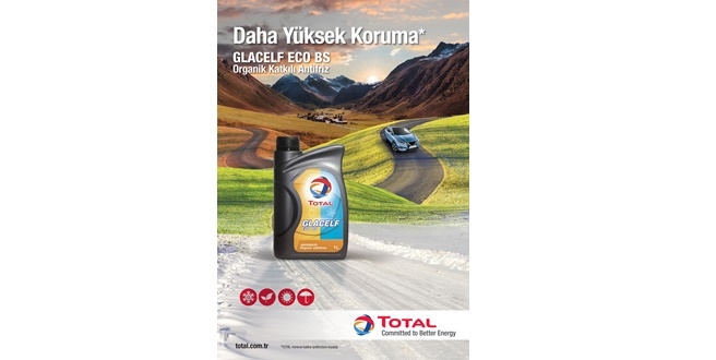 TOTAL’den kullanım ömrü boyunca yüksek koruma sağlayan* antifriz: Glacelf ECO BS