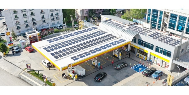 Shell & Turcas, enerjisini güneşten alan ilk istasyon yatırımını Ankara’da gerçekleştirdi