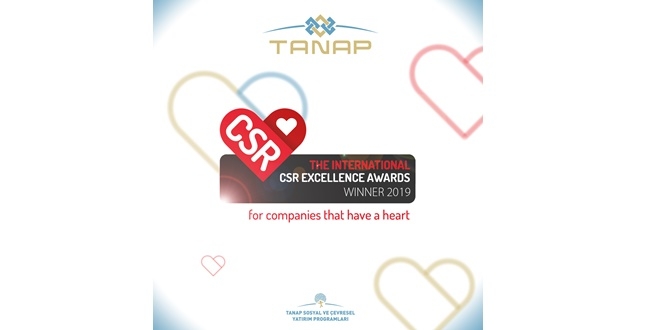 TANAP’a CSR Excellence Awards’tan ödül