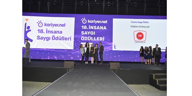 TÜRKİYE PETROLLERİ “İNSANA SAYGI” ÖDÜLÜNE LAYIK GÖRÜLDÜ