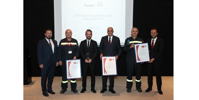 STAR Rafineri Entegre Yönetim Sistemi’nin uluslararası standartlara uygunluğu belgelendi