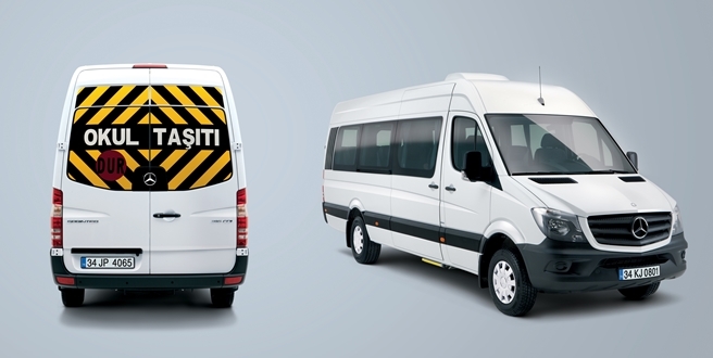 Mercedes-Benz Sprinter Okul Servisleri “yıldız“ konforuyla öğrencileri bu okul sezonunda da taşımaya devam ediyor