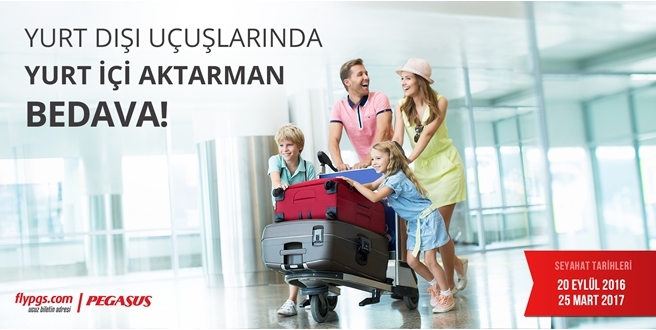 Pegasus’tan yurt dışına seyahat edecek misafirlerine müjde