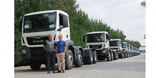 Kolin İnşaat’a, 50 adet MAN TGS 41.420 otomatik damper